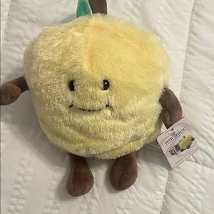 Warm Plush Toy with Yellow and Brown Accents